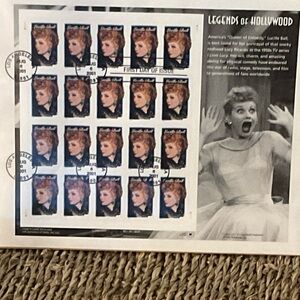 Lucille Ball stamps VINTAGE Genuine Collectors Edition set of 20 from 2001 34 c